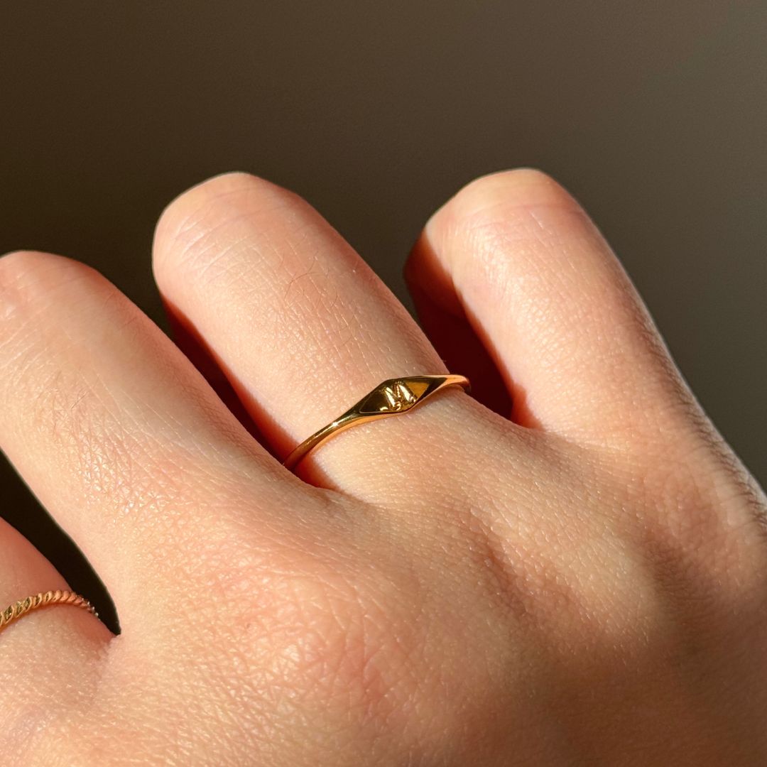Initial Signet Ring