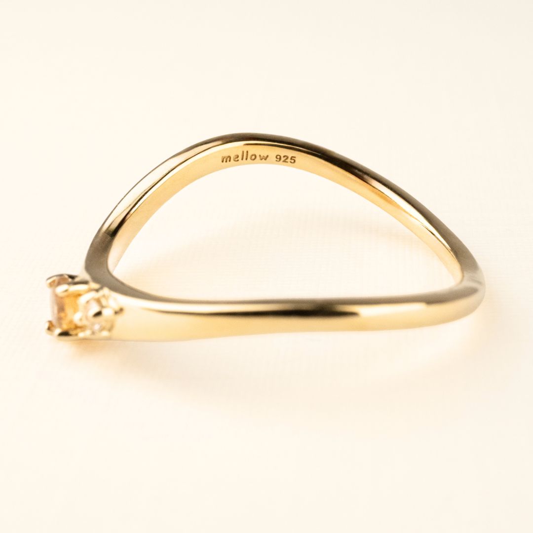 Citrine Wavy Ring